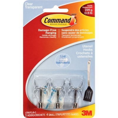 3M Command Utensil Hooks 3-Pack 1 ea, $7.00/1ea