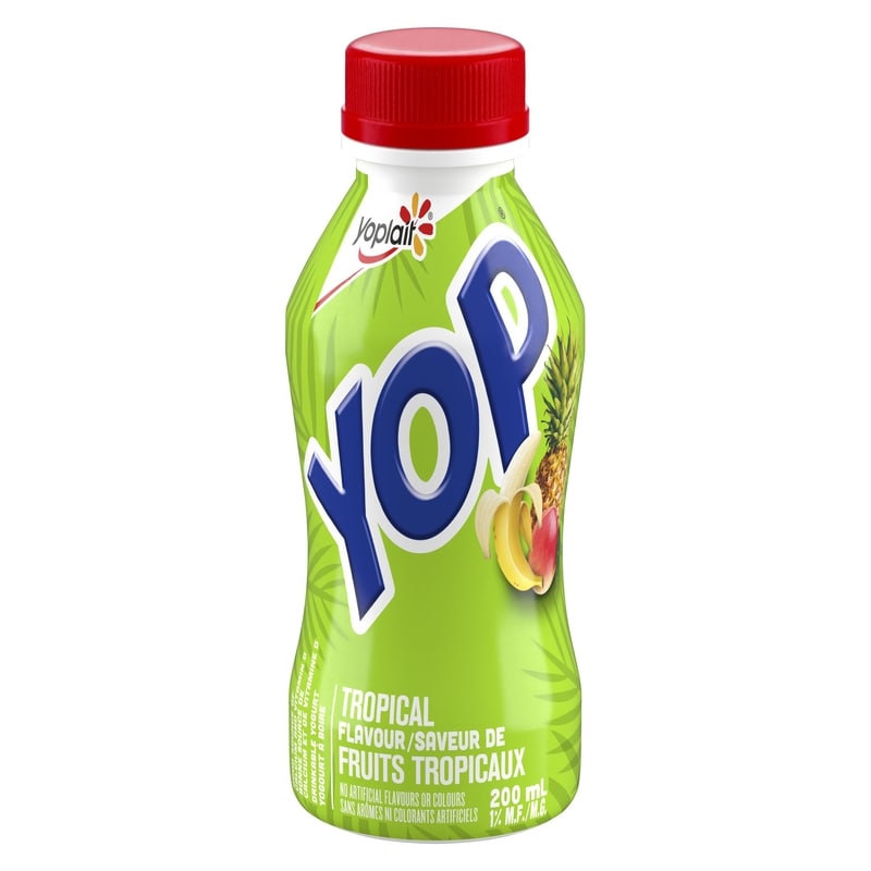 Yop 1% Drinkable Yogurt, Tropical, Yogurt Drink