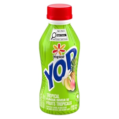 Yoplait Yogourt à boire Yop 1%, tropical 200 ml, 0,75 $/100ml