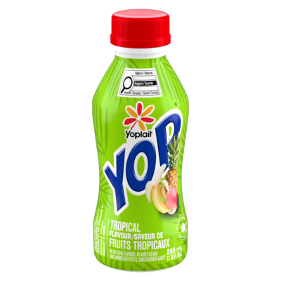 Yoplait Yogourt à boire Yop 1%, tropical 200 ml, 0,75 $/100ml