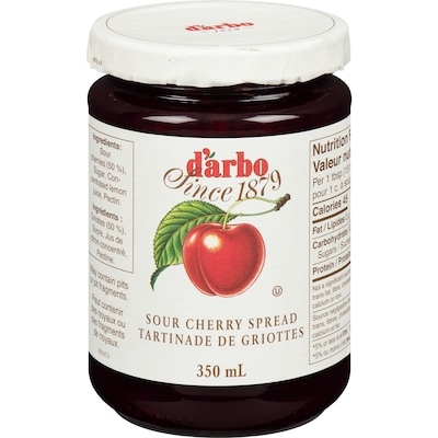 D Arbo Sour Cherry Spread 350 ml, $1.57/100ml