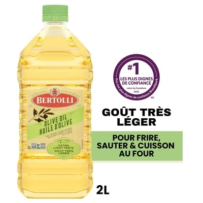 Bertolli Huile d'olive goût très léger 2 l, 1,60 $/100ml