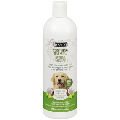 Le Salon Avoine apaisante shampoing pour chiens noix de coco, lime et verveine 473 ml, 2,01 $/100ml