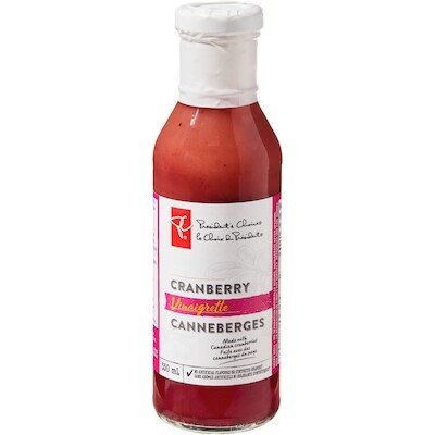 le Choix du Président Vinaigrette aux canneberges 350 ml, 1,14 $/100ml
