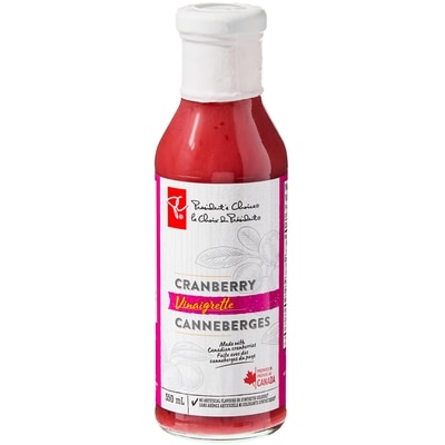 le Choix du Président Vinaigrette Canneberges 350 ml, 1,43 $/100ml