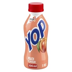 Yop 1% Drinkable Yogurt, Peach, Yogurt Drink