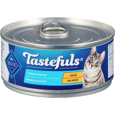 Blue Buffalo Tastefuls Natural Food For Adult Cats Chicken Entrée Paté 85 g, $2.93/100g