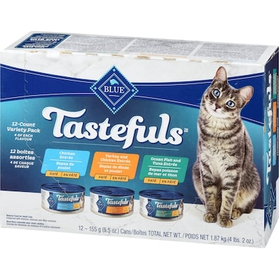 Tastefuls Natural Food For Adult Cats Paté 12-Count Variety Pack