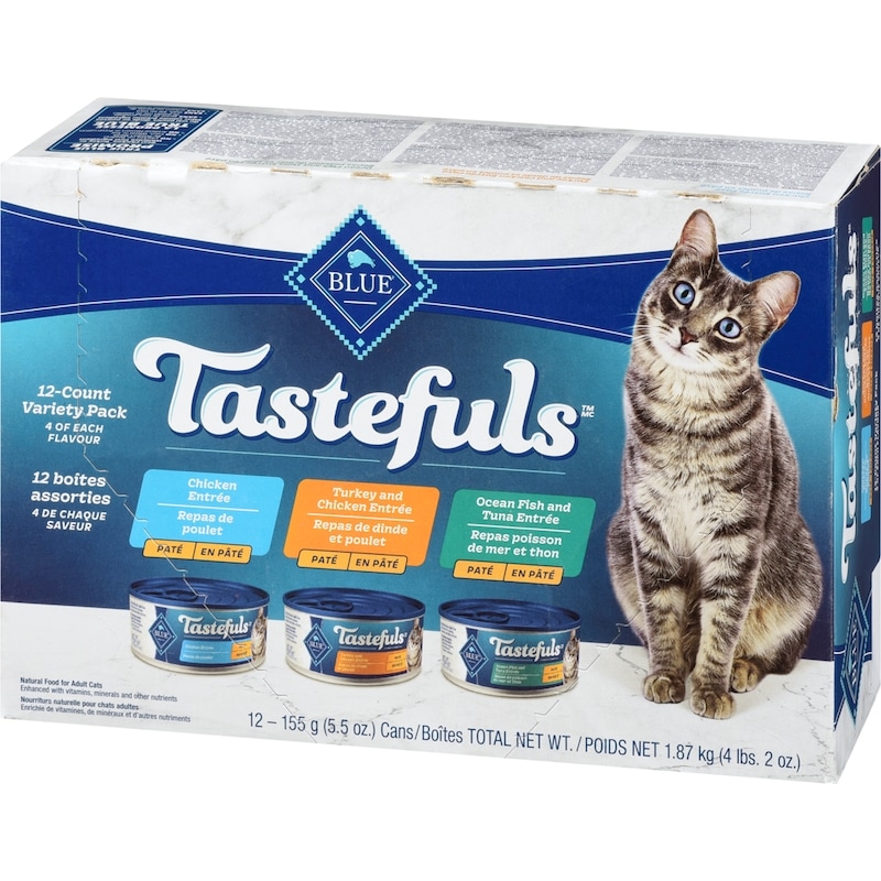 Tastefuls Natural Food For Adult Cats Paté 12-Count Variety Pack