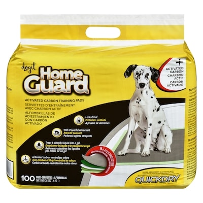 Dogit Home guard serviettes d'entraînement avec charbon actif 1 ea, 32,24 $/1ch