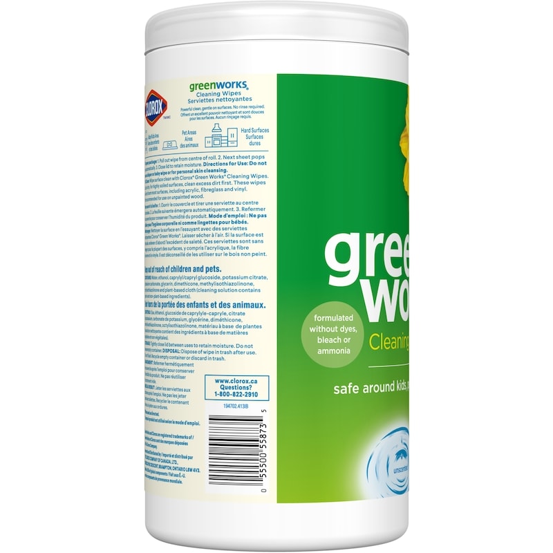 Green Works Cleaning Wipes Unscented