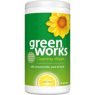Greenworks Green Works Cleaning Wipes Simply Lemon 75 ea, $0.12/1ea