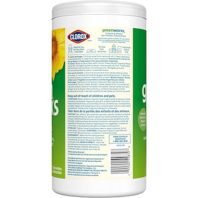 Green Works Cleaning Wipes Simply Lemon