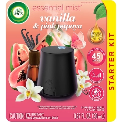 Air Wick ESSENTIAL MIST MD SYSTÈME- Vanilla & Pink Papaya MC 20 ml, 31,65 $/100ml