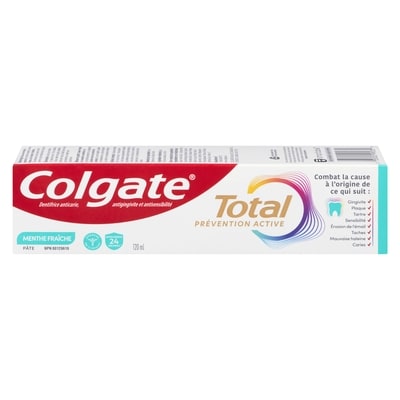 Colgate Dentifrice Total Advanced Fresh Boost 120 ml, 3,33 $/100ml