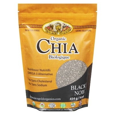 Inca's Gold Organic Chia Black 454 g, $2.86/100g