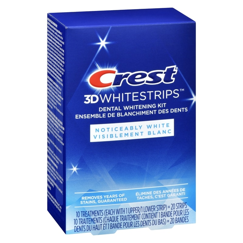 Whitestrips Noticeably White At-Home Teeth Whitening Kit, 10 Treatments