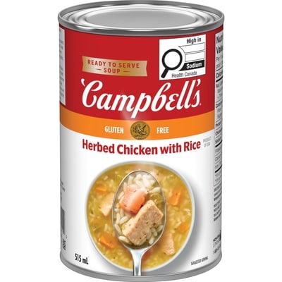 Campbell's Herbed Chicken with Rice Ready to Serve Soup 515 ml, $0.37/100ml
