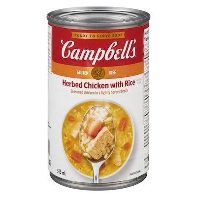 Campbell's Herbed Chicken with Rice Ready to Serve Soup 515 ml, $0.43/100ml