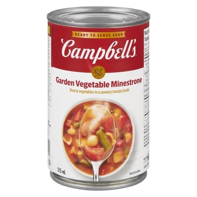 Campbell's Garden Vegetable Minestrone Ready to Serve Soup 515 ml, $0.43/100ml