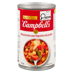 Campbell’s Soupe minestrone aux légumes du jardin prête à déguster 515 ml, 0,49 $/100ml