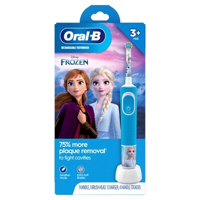 Oral-B Brosse à dents électrique pour enfants, La Reine des neiges de Disney, enfants de 3 ans et plus 1 ea, 41,00 $/1ch