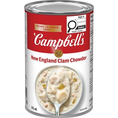 Campbell's New England Clam Chowder Ready to Serve Soup 515 ml, $0.37/100ml