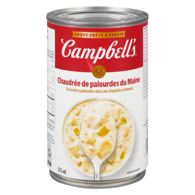Campbell’s Chaudrée de palourdes du Maine prête à déguster  515 ml, 0,39 $/100ml