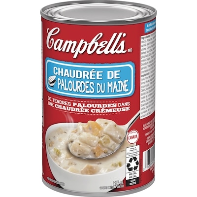 Chaudrée de palourdes du Maine prête à déguster