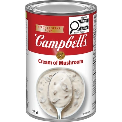 Campbell's Cream of Mushroom Ready to Serve Soup 515 ml, $0.37/100ml