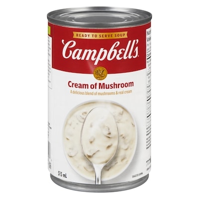 Campbell's Cream of Mushroom Ready to Serve Soup 515 ml, $0.58/100ml