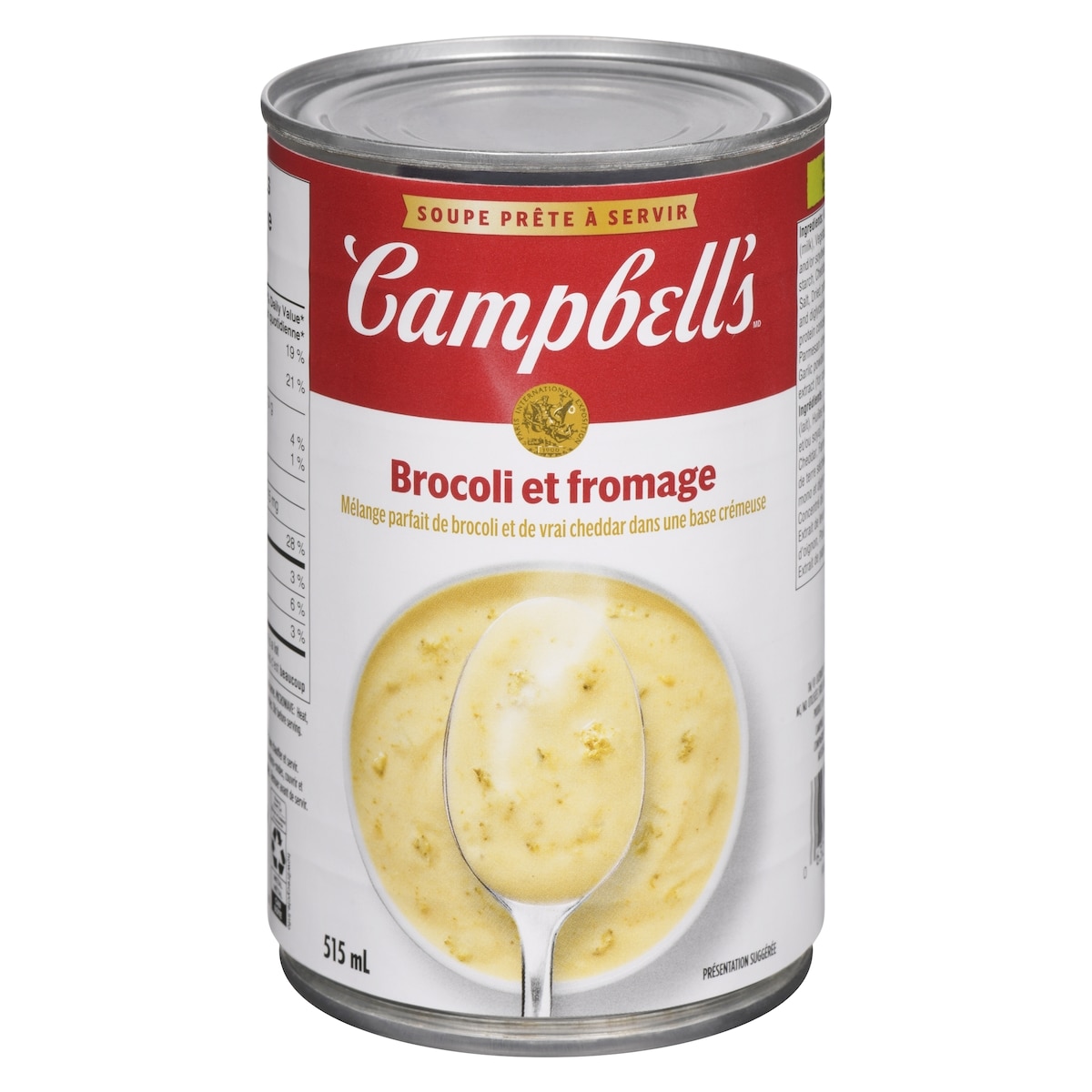 Campbell’s Soupe prête à servir brocoli et fromage 515 ml, 0,77 $/100ml