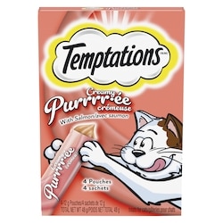Temptations CREAMY PURÉE Adult Cat Treats, Salmon 48 g, 7,27 $/100g