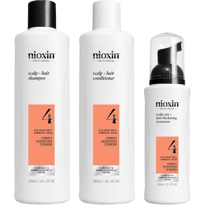 Nioxin Scalp + Hair Thickening System 4 - for Colored Or Dry Damaged Hair with Progressed Thinning  1 ea, $54.99/1ea