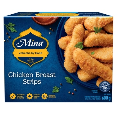 Mina Halal Chicken Breast Strips 600 g, $1.92/100g