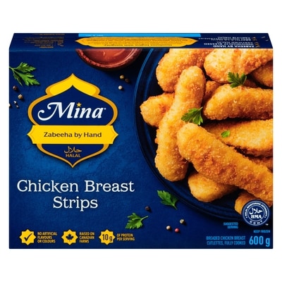 Mina Halal Chicken Breast Strips 600 g, $1.67/100g