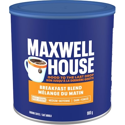 Maxwell House Pure Ground Coffee Breakfast Blend 900 g, $2.00/100g