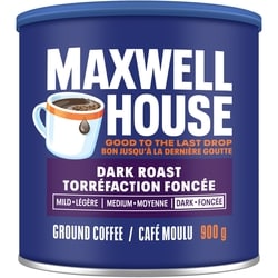 Maxwell House Dark Roast Ground Coffee 900 g, $2.22/100g