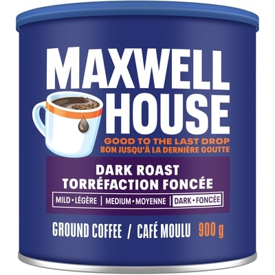Maxwell House Café pur moulu torréfaction riche et corsée 900 g, 2,22 $/100g