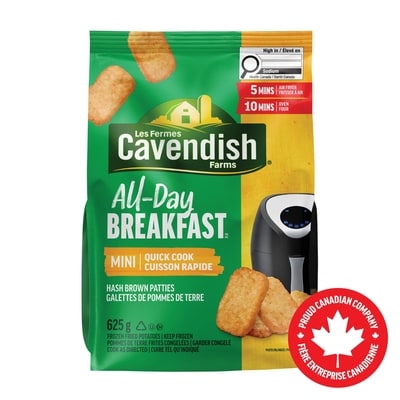 CAVENDISH FARMS All-Day Breakfast Mini Quick Cook Hash Brown Patties 625 g, $0.48/100g