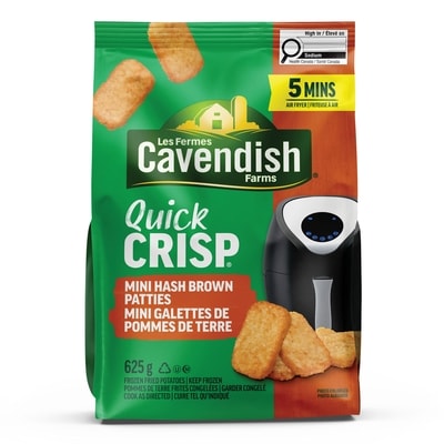 CAVENDISH FARMS Quick Crisp Mini Hash Brown Patties 625 g, $0.88/100g