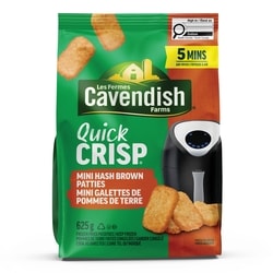 Les Fermes Cavendish Mini galettes de pommes de terre Quick Crisp 625 g, 0,48 $/100g