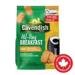 Les Fermes Cavendish Mini galettes de pommes de terre à cuisson rapide All-Day Breakfast 625 g, 0,64 $/100g
