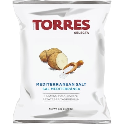 Torres Selecta Premium Potato Chips, Mediterranean Salt Flavoured 150 g, $6.33/100g