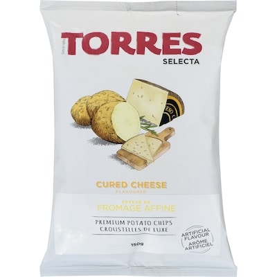 Torres Selecta croustilles de luxe saveur de fromage affiné 150 g, 6,33 $/100g