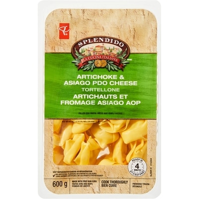 PC Splendido Artichoke and Asiago PDO Cheese Tortellone 600 g, $1.58/100g