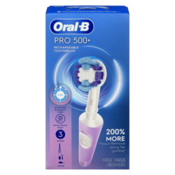 Pro 500+ Rechargeable Toothbrush with 2 Brush Heads