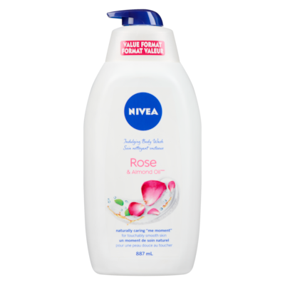 Nivea Indulging Body Wash Rose & Almond Oil Value Format 887 ml, $1.13/100ml