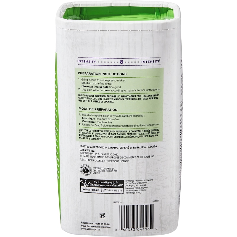 Espresso Organic Whole Bean Coffee