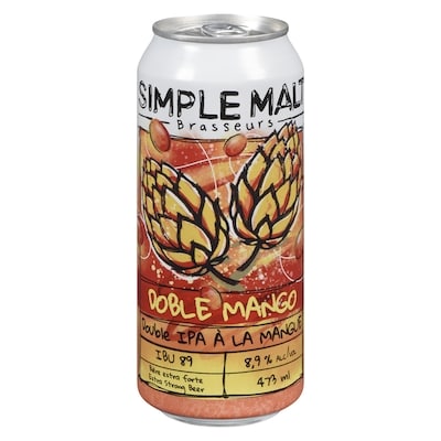 Simple Malt Extra Strong Beer Doble Mango (ID required at pick-up) 473 ml, $1.06/100ml